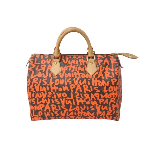 Louis Vuitton Handbags - Louis Vuitton Graffiti Speedy 30 Bag Monogram Orange
